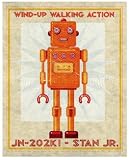 (13x19) John W Golden Stan Jr Box Art Robot Art Print Poster