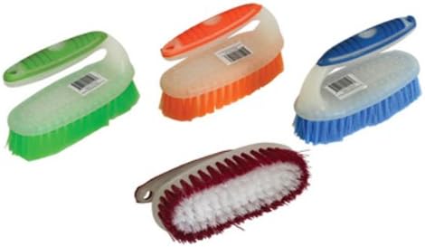 Automotive Floor Mat and Car Carpet 6 inch Scrub Brush, Assorted Colors