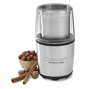 Click to read our review of Cuisinart Spice and Nut Grinder!