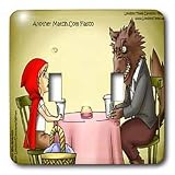 Londons Times Gen. 2 Law Lawyer Cartoons - Big Bad Match.com - Light Switch Covers - double toggle switch