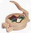 APPLE Wood Tortilla Maker Stamper Stamp Press NEW
