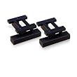 Lovan Jazz Speaker Stands in Matte Black (6" Pair)