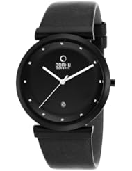 Womens Harmony Black Genuine Black Dial White Accents