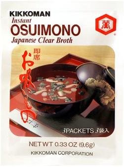 Kikkoman Instant Osuimono Japanese Clear Broth (3 Pockets) - 0.33 Oz by Kikkoman