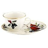 Lenox Winter Greetings Fluted Cup & Dessert Plate Set