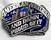 American Veteran Enamel Pewter Buckle