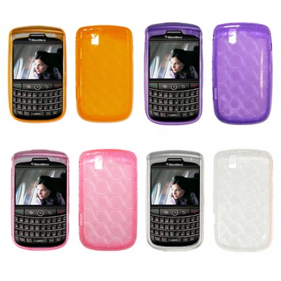 Durable Soft Gel Silicone Skin Thermoplastic TPU Case Cover for Blackberry Tour 9630 (Choose from 4 Colors; Clear, Orange, Pink, Purple)