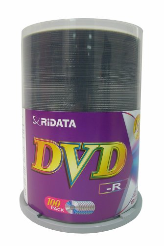 Ridata/Ritek 4.7GB 16x DVD-R (100-Pack Spindle)