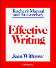 Effective Writing Teacher's manual: Writing Skills for Intermediate Students of American English