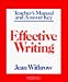 Book Effective Writing Teacher's manual: Writing Skills for Intermediate Students of American English