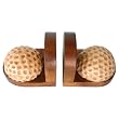 Pair of Hand-carved Golf Ball Bookends (Thailand)