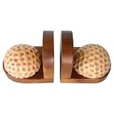 Pair of Hand-carved Golf Ball Bookends (Thailand)