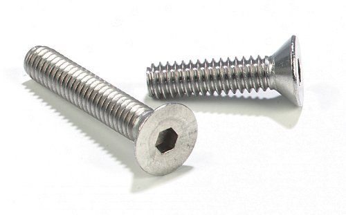 Stainless Steel 18-8 Flat Head Socket Cap Screw #6-32 x 3/8