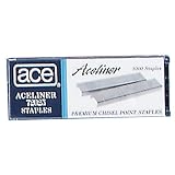 Undulated Chisel Point Staples for Heavy-Duty Clipper, 2500/Box ACE78000