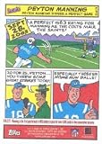 2004 Bazooka Comics #13 Peyton Manning Indianapolis Colts Football Card - Mint Condition - In Protective Display Case !!