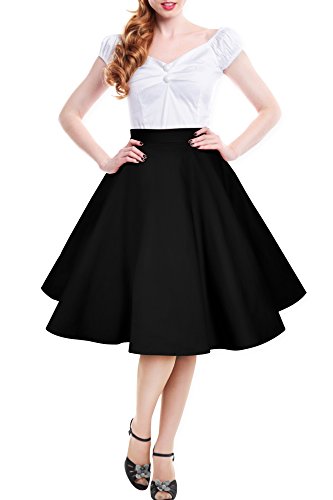 Black Butterfly Vintage Full Circle 1950's Skirt