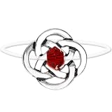 Celtic Knot January Birthstone Illusion Stretch Toe Ring