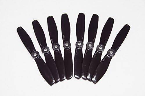 DAL 5045 Black V2 Propellers 2-Blade Bullnose "Indestructible" 4XCW and 4XCCW Ideal for 250mm-310mm Quadcopter, Racing, FPV or RC Aircraft. Extreme Racing Performance. Genuine DAL Props