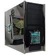 11-Bay XKROMA ATX Chrome Case w/Blue LEDs - No PS (Black)