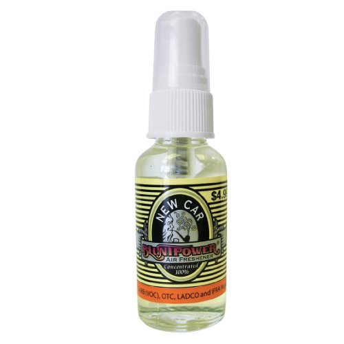 BluntPower 1 oz Glass Bottle Oil Based Concentrated Air Freshener & Oil Burner, New Car