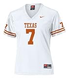 Texas Longhorns Women's Football Jersey: White Nike #7 Replica Football Jersey