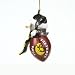 NCAA Iowa Hawkeyes Striped Acrylic Snowman Football 2 3/4