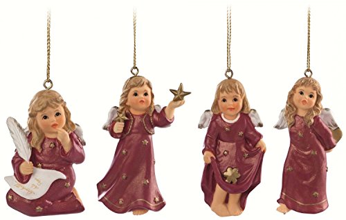 Time for Hummel 4 Piece Angel Christmas Ornaments - Inspired By Hummel