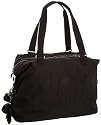 Kipling Women's Ayati Medium Travel Tote with Trolley Sleeve and Removable Shoulder Strap Black