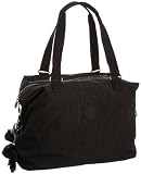 Kipling Women's Ayati Medium Travel Tote with Trolley Sleeve and Removable Shoulder Strap Black