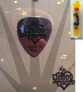 House of Blues Anaheim Guitar Pick Trading Pin - House of Blues Exclusive &amp; Limited Availability + Double Sided Jasmine Stamp Included