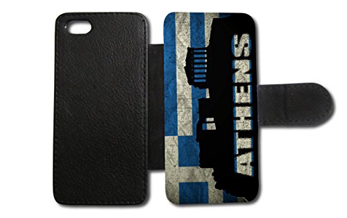 iPhone Griechenland Athen 4 Flip Tasche Hülle Case Cover Schutz Handy iPhone 5c