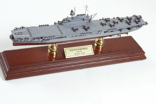 USS Enterprise CV-6 Wood Model Ship