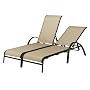 Outdoor Patio Alexander Sling Double Chaise Lounge