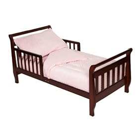 American Baby Company 4 Piece Minky Dot Chenille Toddler Bedding Set, PinkAmerican Baby Company 4 Piece Minky Dot Chenille Toddler Bedding Set