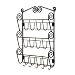 Spectrum 43310 Wall-Mount Scroll Letter Holder, Black