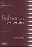 Fiches de droit des biens : Rappels de cours et exercices corrigés