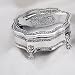 FOOTED VICTORIAN JEWELERY BOX - SILVER FOOTED VICTORIAN JEWELERY BOX