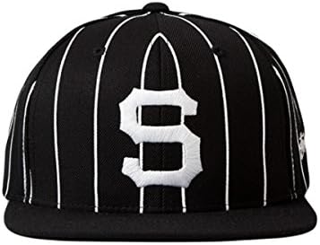 Stussy Mens Pirates S Snapback Adjustable Hat/Cap, Black, One Size