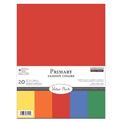 Paper Company Value Pack Cards and Envelopes A6, 4-3/4-Inch by 6-1/2-Inch, 20 Sets/Pkg, Primary