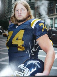 Signed Mangold, Nick (New York Jets) 11x14 Photo Photo