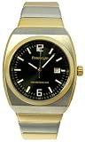 Freestyle Men's Triton 2-Tone Black Dial Water Proof 70709 Watch Gold Silver Scuba Diving Swimming Swim Surf Dive Surfing Snorkeling Snorkel Designer Stainless Steel Wristwatch Kayak Jet Ski