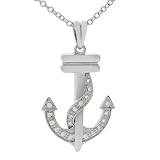 Sterling Silver Anchor Necklace