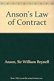Anson's law of contract
