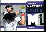 2005 Upper Deck Matinee Idols Mike Piazza Game Jersey New York Mets Baseball Card - Mint Condition - Shipped In Protective ScrewDown Case!