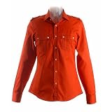Gucci - Gucci orange box-pleated shirt