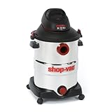 Shop-Vac 5986200 12-Gallon 6.0 Peak HP Stainless Steel Wet Dry Vacuum