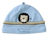 Carters Starters Lion Embroidered Layette Cap in Blue Newborn