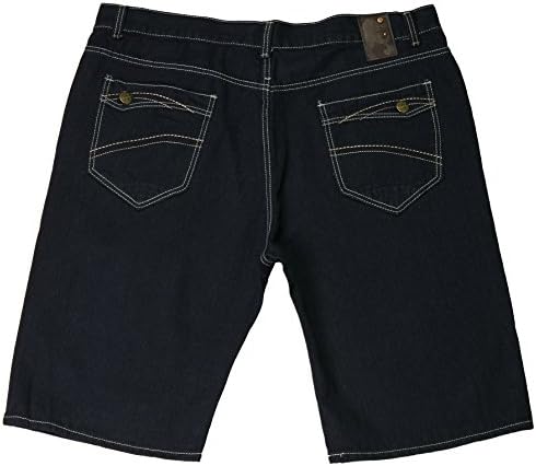 Jean Station Big Men's Denim 5-Pocket Fashion Shorts, Rinse Blue, Size 48
