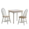 3 Pc. Dining Set - White/ Natural