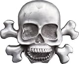 SKULL AND CROSSBONES Metal Bottle Opener Belt Buckle